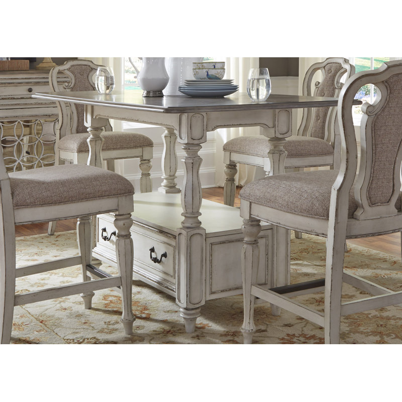 Casner Gathering Height Dining Table w/ Apron