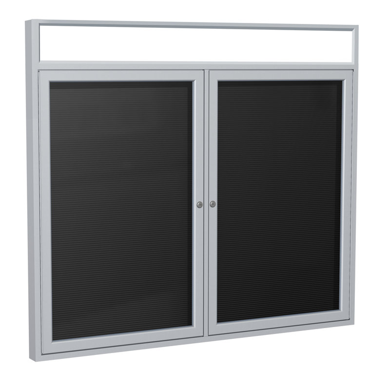 Plaque d’armoire fermée, Noir, Satin, H 36 po x l 60 po x P 2,25 po