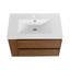 Meuble-lavabo mural 30 po avec lavabo en céramique à 2 tiroirs à fermeture en douceur-1123842503