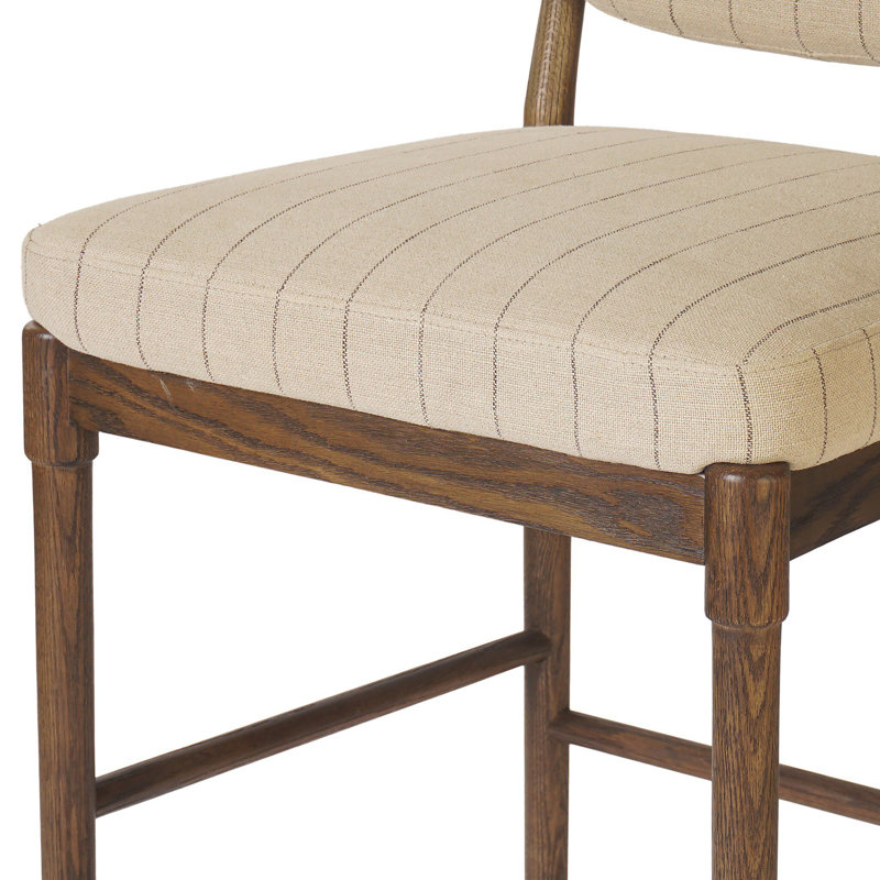Esther Stool-Lavon Flint, Bar Stool (31.18" Seat Height), Drifted Oak, Lavon Flint