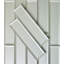 Carrelage mural décoratif de cuisine et de salle de bain à rebord inversé en verre de qualité diamant 3 po x 12 po Secret Dimensions-40383240
