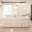 Canapé convertible avec mousse à mémoire de forme, structure en acier, aucun assemblage requis, conception compacte pour petits espaces et appartements (beige)-930361792