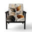 Chaise d'appoint Leaves - Fauteuil Boho-1779331170