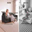 Canapé 52 po avec coussins et repose-pieds en chenille 52 po-132896304-132896306