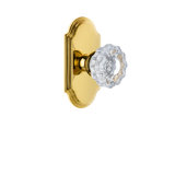 Grandeur Arc Plate Single Dummy with Versailles Crystal Door Knob