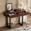 Console moderne en bois massif avec design cannelé et rangement-1136075366