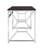 Sophisticated Office Desk with Stylish Chrome Frame and Functional Top for Productivity