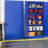 Blue Garage Storage Cabinet with Lock and 6 Shelves,,Metal Cabinet with Locking Doors  Lockable Storage Cabinet for Home,Office,Shop, Blue
