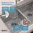 Ruvati 33 x 22 inch Workstation 60/40 Topmount Rounded Corners Stainless Steel Kitchen Sink