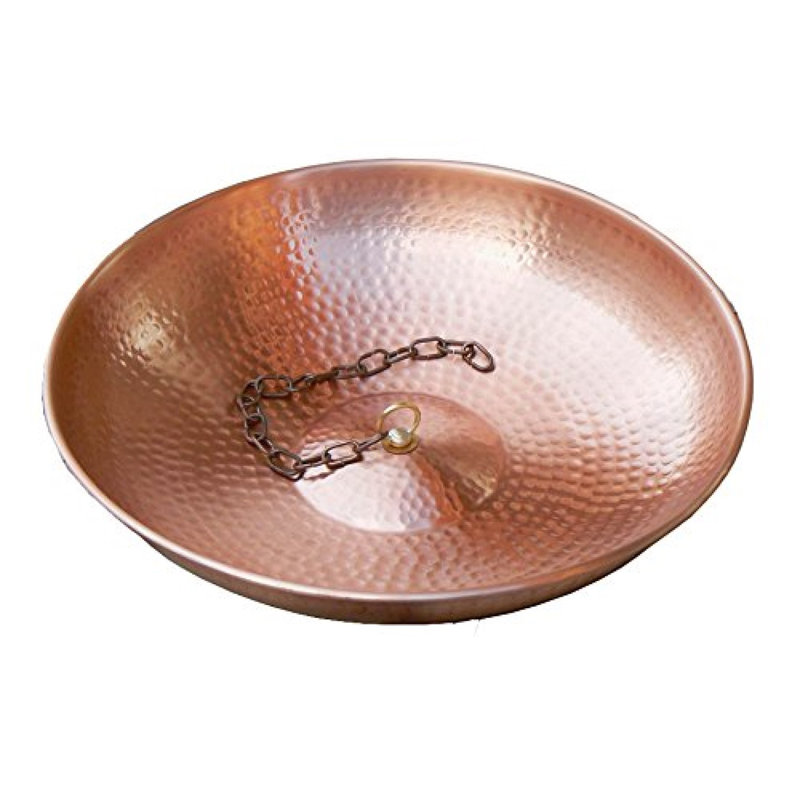 11-Inch Pure Copper Hand Hammered Rain Chain Basin