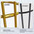 Cedernier Upholstered Counter Stool with Metal Frame-1023919477