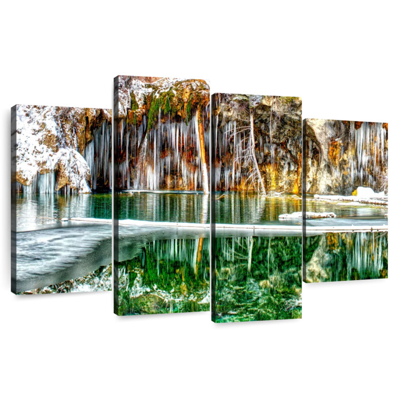 Alvord A Serene Chill Hanging Lake Colorado Panorama, H 54 po x l 84 po