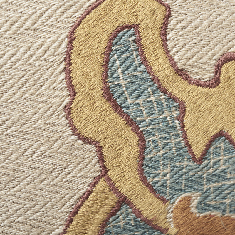 Temara Embroidered Pillow, Spice, 16" x 25"