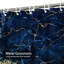 Rideau de douche blanc / bleu / or / marbre avec 12 crochets-1597694061