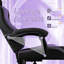 Fauteuil de jeu de course et de course inclinable, réglable et ergonomique en similicuir avec repose-pieds-111121458
