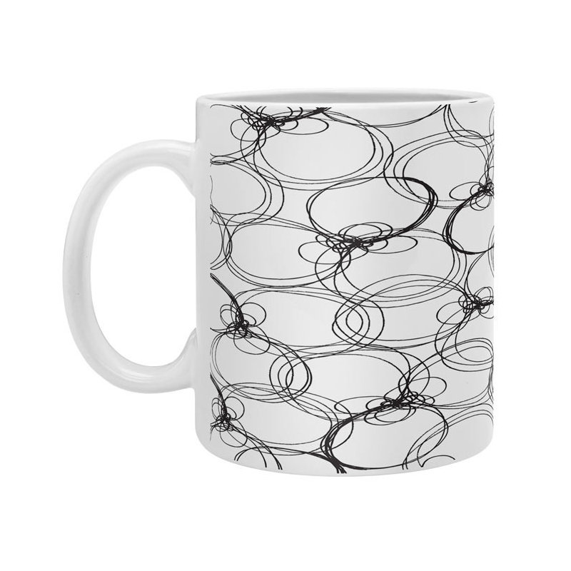 Grande tasse à café cercles