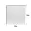Miroir mural 36 po x 36 po x 36 po x 36 po x 36 po x 36 po