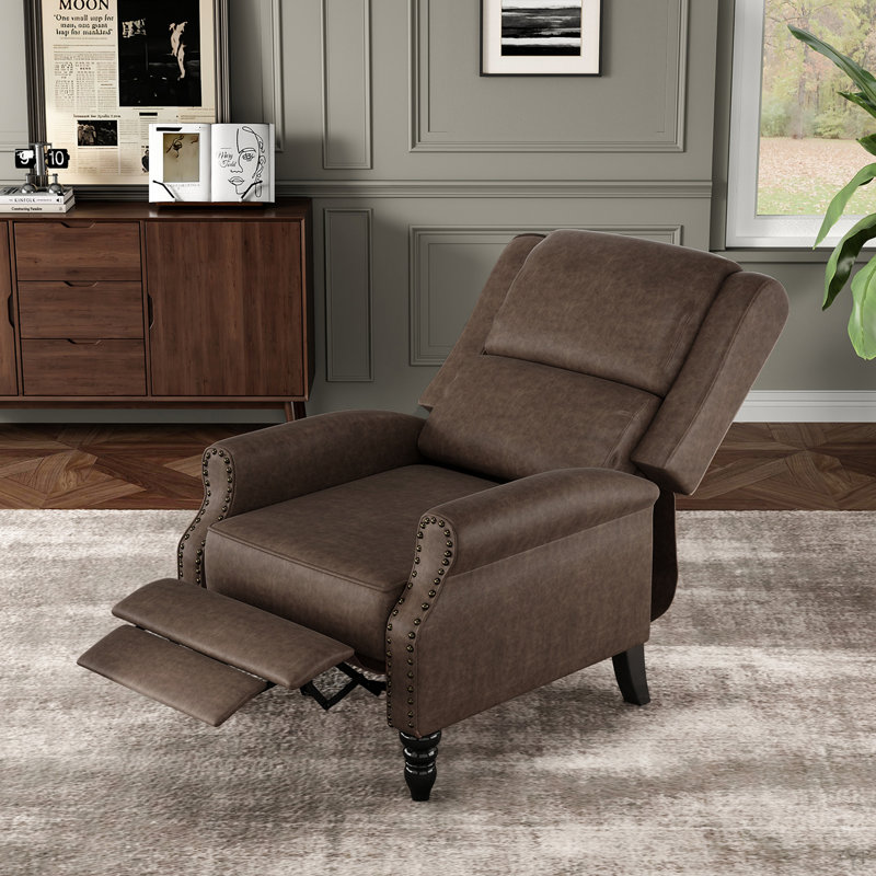 Fauteuil inclinable en similicuir pour salon RV