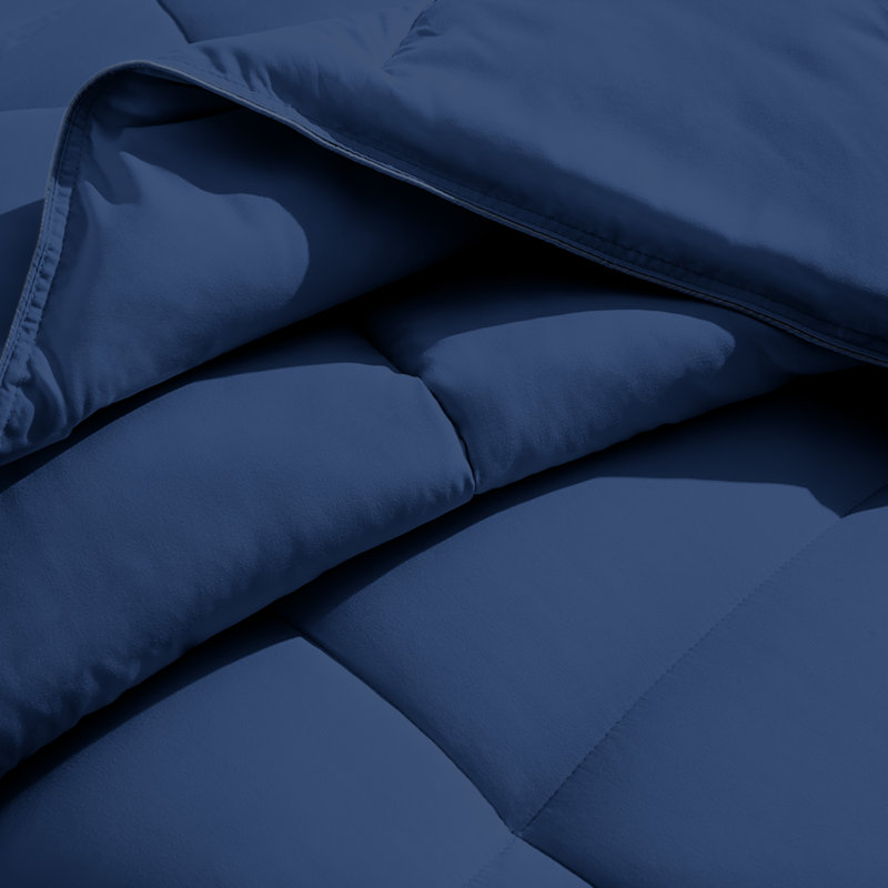 Down Alternative Comforter Duvet Insert, Twin/Twin XL, Dark Blue