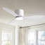 Jamarreon 42''/52'' Flush Mount Dimmable Ceiling Fan with LED Lights and Remote Control-1410740598