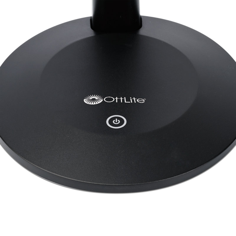 Black Adjustable LED Clip-On Lamp with Touch Control