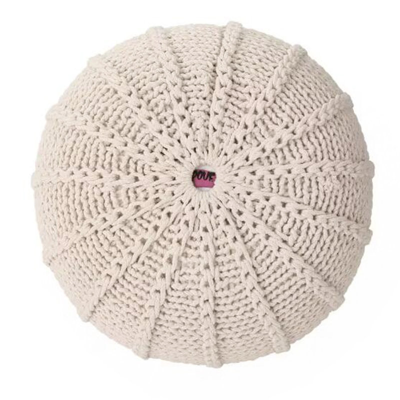 Pouf tricoté