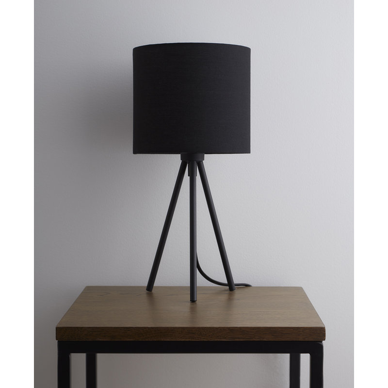 Douglas Metal Tripod Lamp, Black