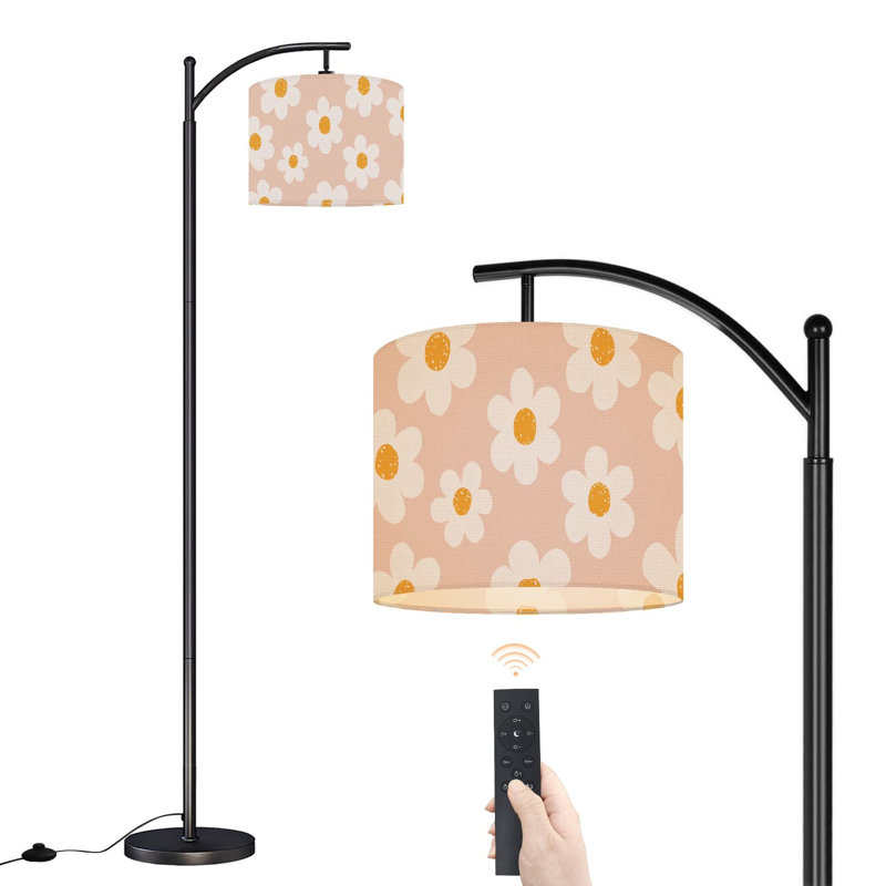 Lampe sur pied à arc avec abat-jour réglable Naive