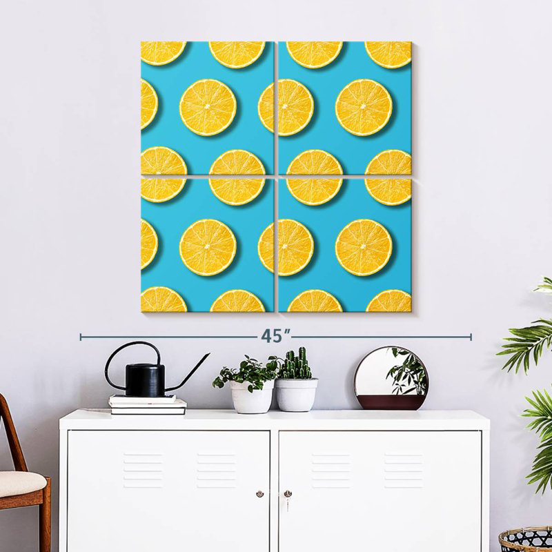Kerner Lemon Slices On Blue