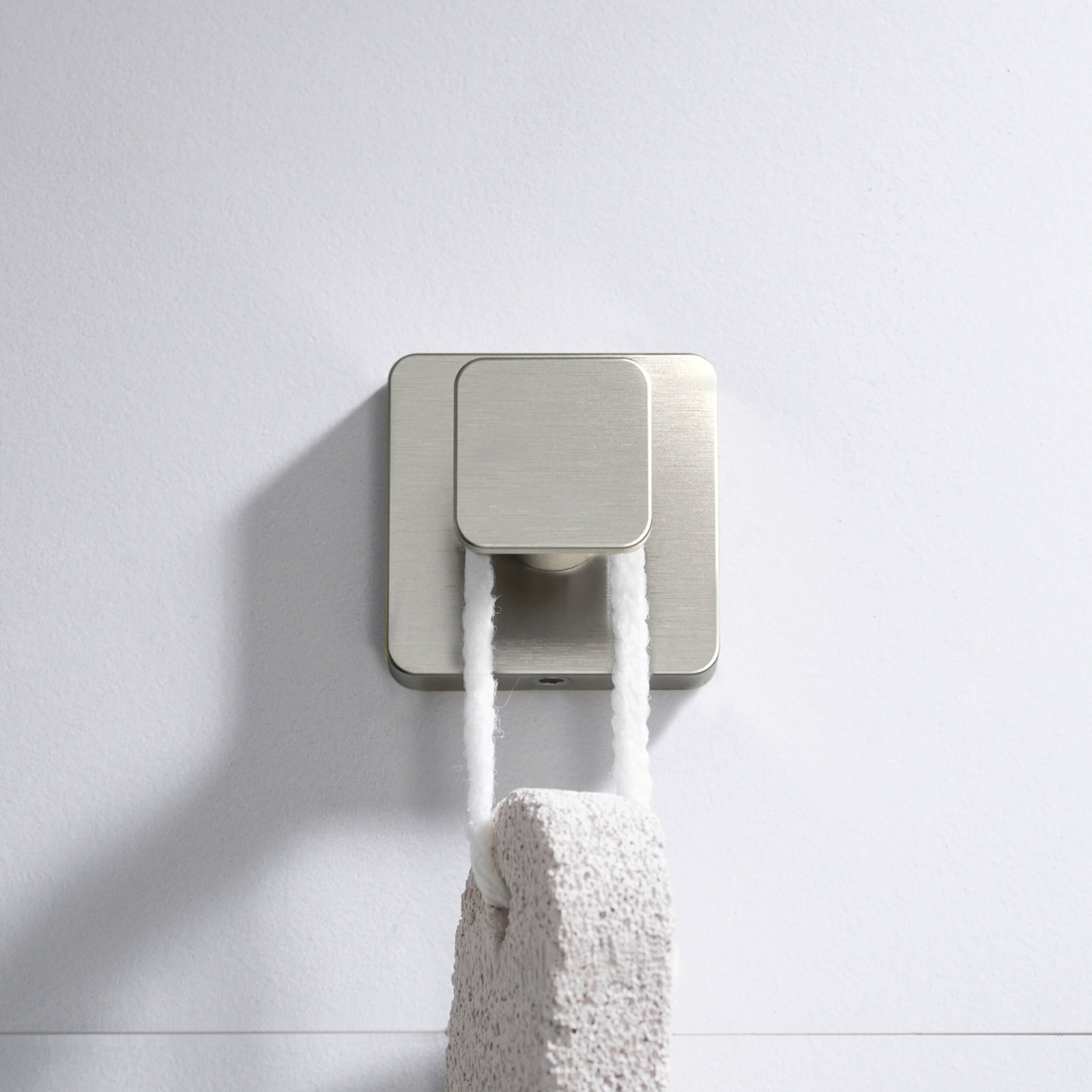 Blaze Wall-Mounted Towel Hook, Brushed Nickel
