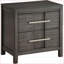 Table de chevet transitionnelle 2 tiroirs gris-214975962