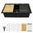 Quartz Kitchen Sink, Granite Composite Workstation Drop-In Kitchen Sink-118539049