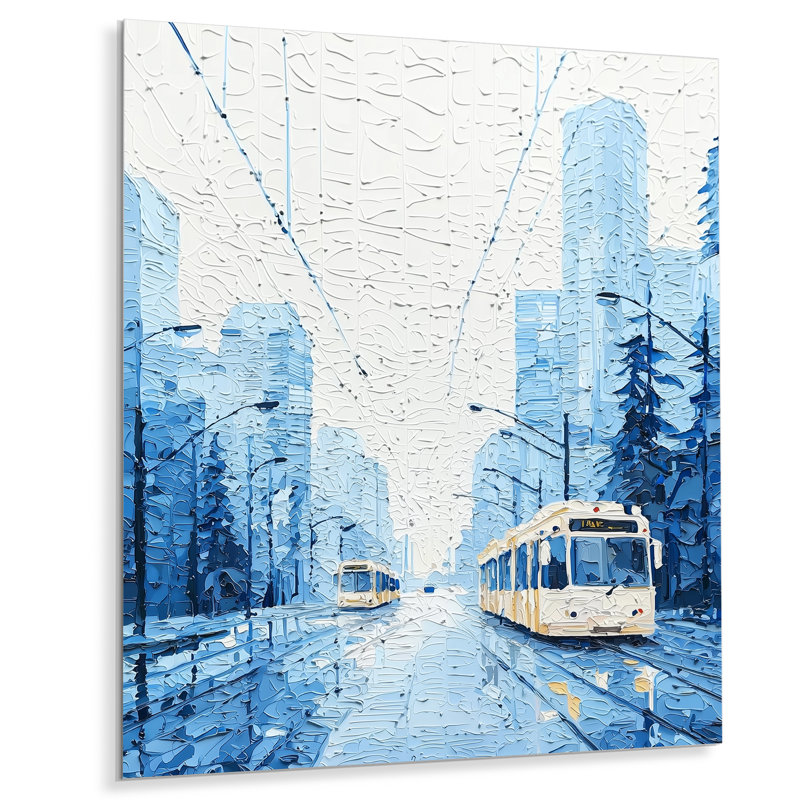 «Vancouver Majestic Cityscape I - Cityscapes», impression murale en métal, H 44 po x l 34 po
