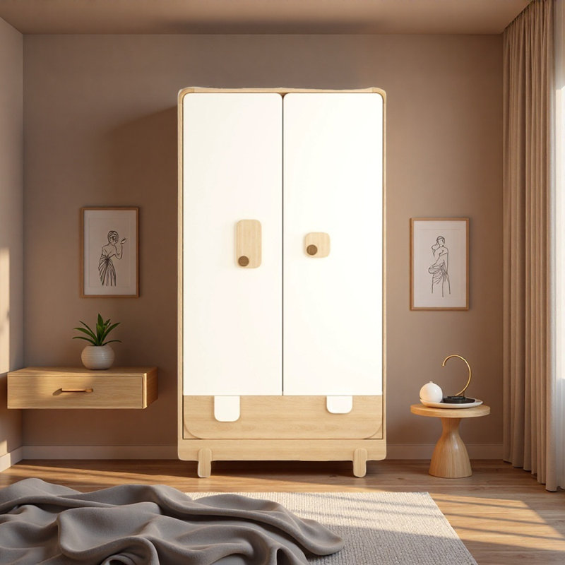 Armoire créative à deux portes, Bois original