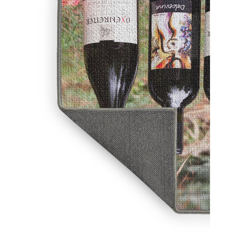 Tapis de zone brune en coton de vin, Rectangle 2 pi x 3 pi