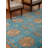Hand Loom Knotted Wool Oriental Light Blue Rectangle Indoor Area Rug-1664643735