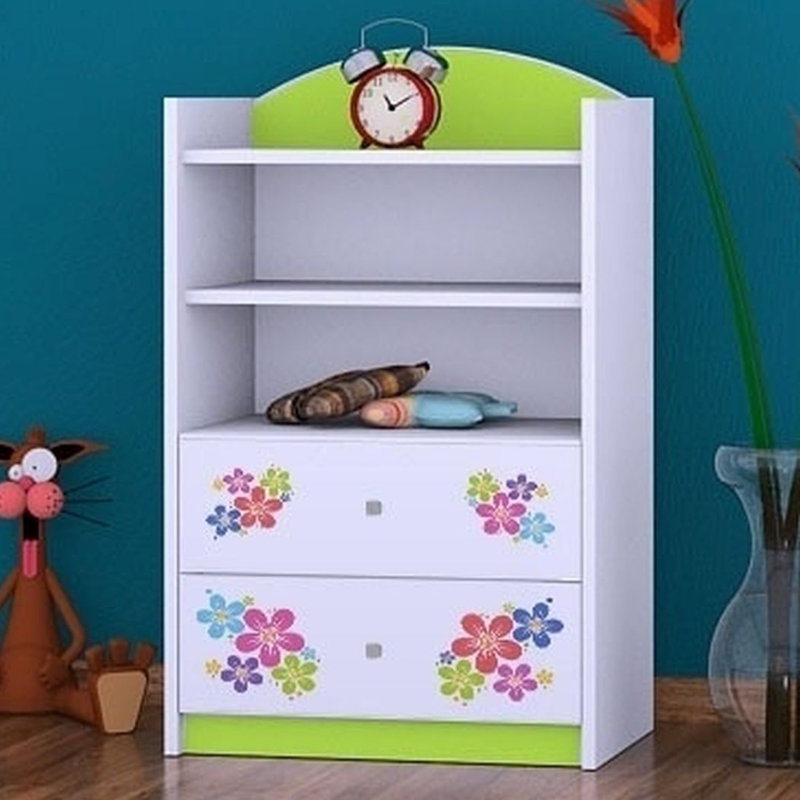 Greta 96cm H X 60cm W Kids Cube, Green
