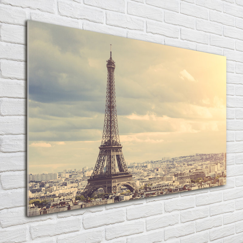 Eiffel Tower Paris - No Frame Print on Glass