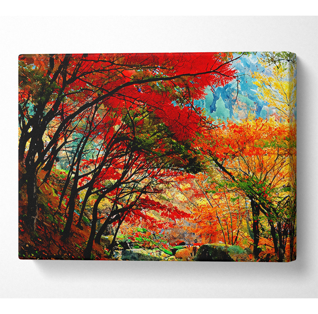 Autumn Tree Delight - Kunstdrucke auf Leinwand