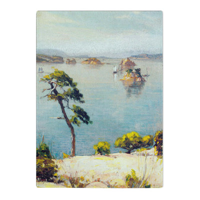 Tempered Glass Landshaft by Hiroshi Yoshida Chopping Board
