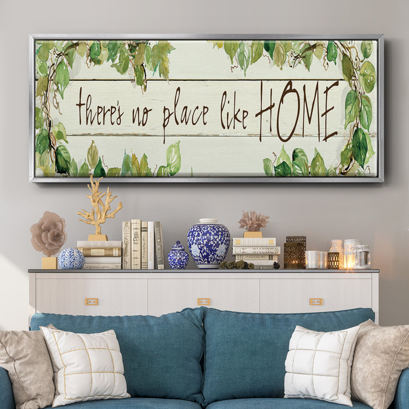 No Place Like Home- Framed Canvas