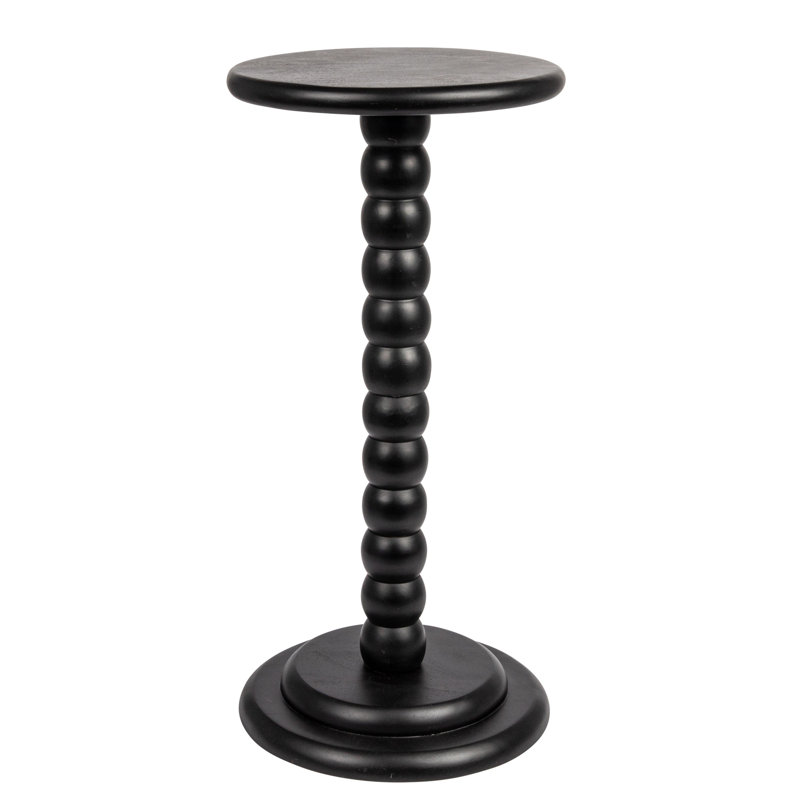 Burckhardt Solid Wood End Table, Black