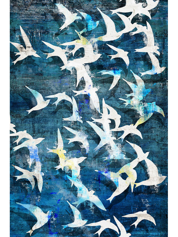 «Soaring High» par Sofia Fox - Peinture, H 70 po x l 47 po x P 1,5 po, Extérieur