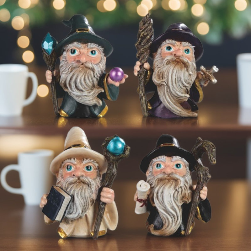 4-PC Set 3.5"H Wizard Set Figurine