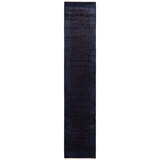 Overdyed One-of-a-Kind 2' 7" X 12' 9" Hand Knotted Area Rug