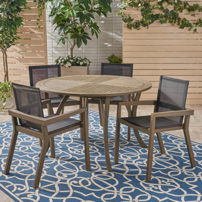 Euro 5 Piece Dining Set by Union Rustic