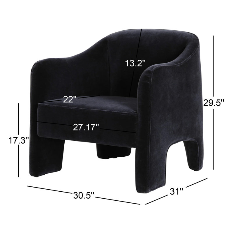 Sully Chair in Surrey Moss, Monte Navy Velvet