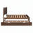 Charming Platform Bed with Drawers and Pull-Out Trundle for Versatile Use-1042010935