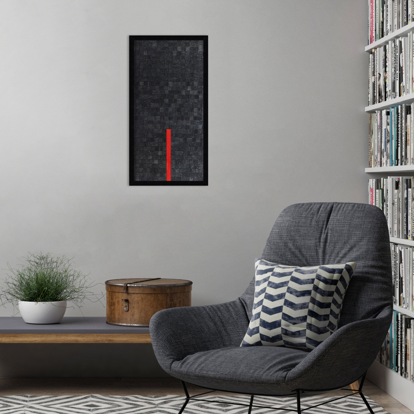 Close by Alex Dunn, Black, 25" H x 13" W