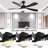 52 Inch Modern LED Ceiling Fan with Dimmable Light and Remote Control-111744146-111744144